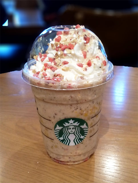 アーモンドミルク&グラノラフラペチーノ